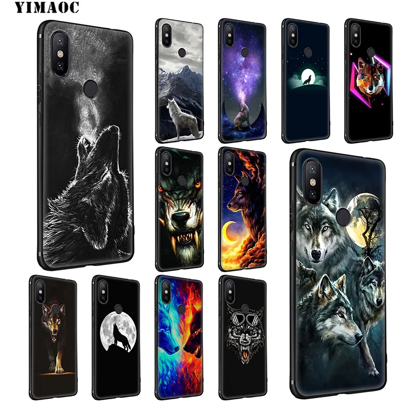 YIMAOC Wolf Art Cool Soft Silicone Case for Xiaomi Redmi 7A Note 7 6 6A 5 4 4X 4A 5A S2 Plus K20 Pro Lite |