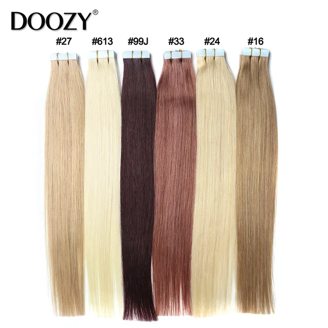 Special Offers Doozy Tape Hair Extensions 16" 18" 20" 22" 24" 20pcs/set Tape In Remy Human Hair Skin Weft Straight Brazilian Hair Extension Special Offers Doozy Tape Hair Extensions 16" 18" 20" 22" 24" 20pcs/set Tape In Remy Human Hair Skin Weft Straight Brazilian Hair Extension