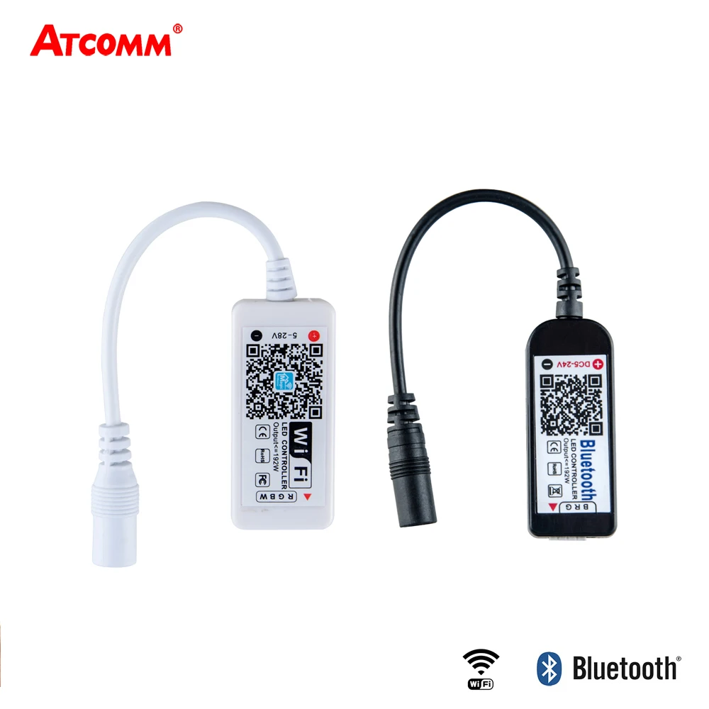 Мини Bluetooth Wi-Fi RGB контроллер 5 в 12 В 24 5050 2835 RGBW Светодиодная лента диммер для