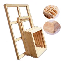 DIY твердые рамки для картины на холсте DIY Деревянные художественные Рамки для картин из натурального дерева рамка для маслом Картина стене плакат легко построить