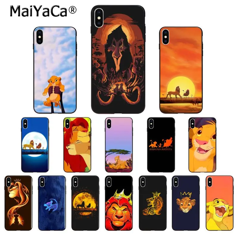 Мягкий чехол для телефона MaiYaCa The Lion King Simba из ТПУ Apple iPhone 8 7 6 6S Plus X XS MAX 5 5S SE