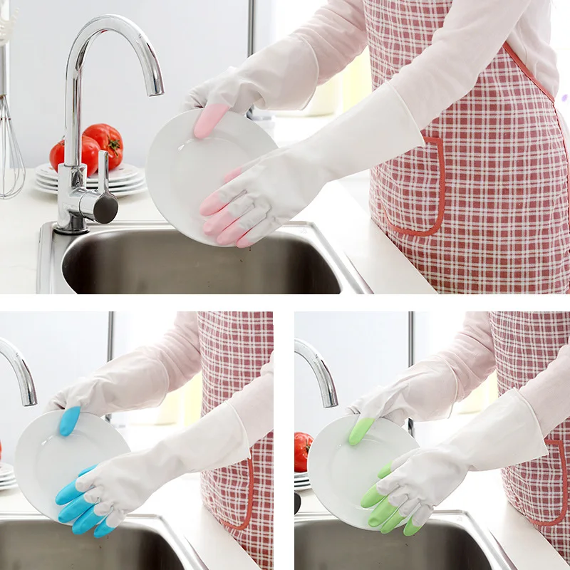 Breathable Durable Thin Section Waterproof Glove Dishwashing Glove