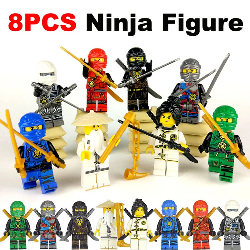 PIP игры призрачный ниндзя рисунок Ninjago блоки Legoed Lloyd Nya строительные цифры Детские