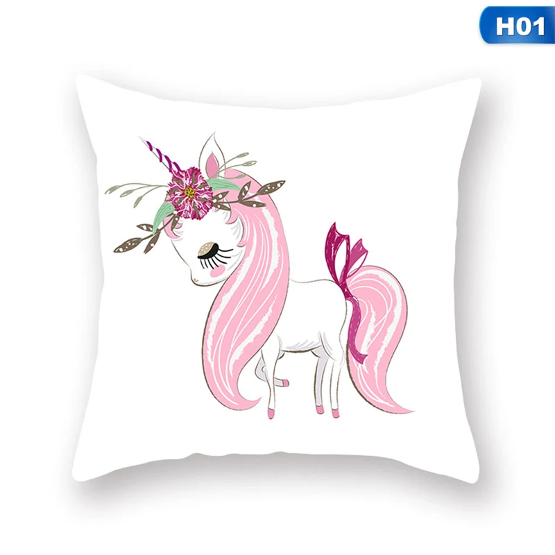 

1 Piece Fashion Household Goods Flamingo Unicorn Cute Animal Hug Pillowcase Sofa Car Hug Pillowcase Cushion