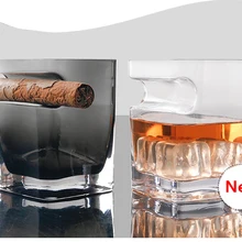 Tiaking Cigar стеклянная Бессвинцовая Хрустальная пивная кружка бытовые стеклянные бокалы для вина чашка для виски чашка для напитков 320 мл