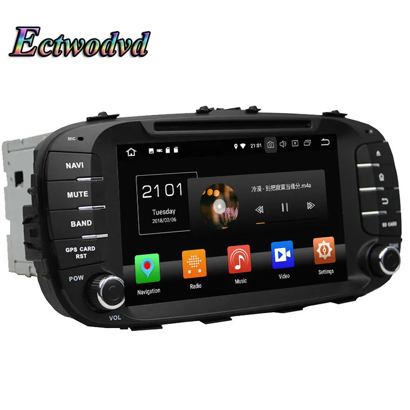 Ectwodvd Восьмиядерный 4G Android 8 0/четырехъядерный 1 Автомобильный мультимедийный dvd