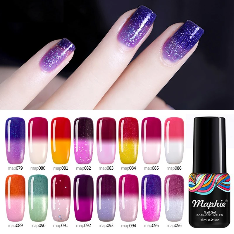 Maphie Temperature UV Gel Nail Polish Chameleon Thermal Led Nail ...