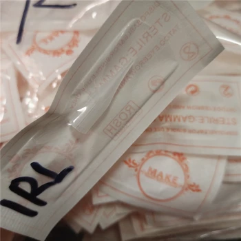 

100Pcs Disposable Sterilized Tattoo Needles Tips for Traditional Permanent Makeup Machine Kit PMU needles Caps 1R 3R 5R 5F 3F