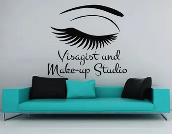 

Wall Decal Quote Beauty Salon Make-Up Girl Woman Decals Vinyl Stickers Art