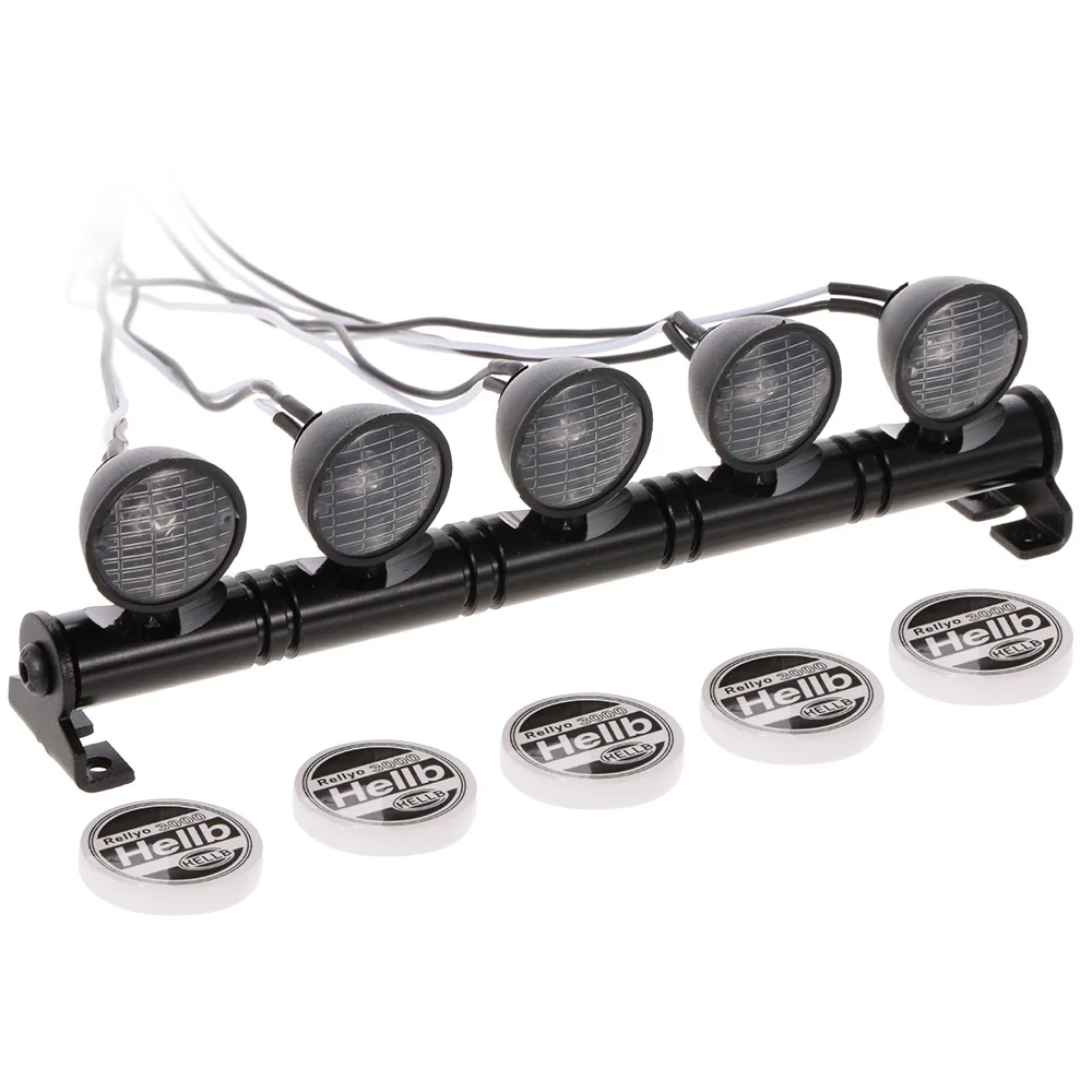 

RC Car Round LED Light & Cover for 1/10 RC Car Crawler Truck Axial SCX10 D90 110 Traxxas TRX-4 Tamiya HSP RC Model Parts
