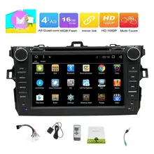for Toyata Corolla 4-Core Car DVD Player 2Din for Toyata Corolla Android 6.0 Steering-Wheel 1024*600 HD Touch GPS Navigator WIFI