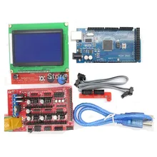 ANYCUBIC Mega2560 REV3 + 1 шт. ПЛАТФОРМЫ 1.4 Контроллер + 12864 ЖК-ДИСПЛЕЙ для arduino комплект MendelPrusa 3d-принтер