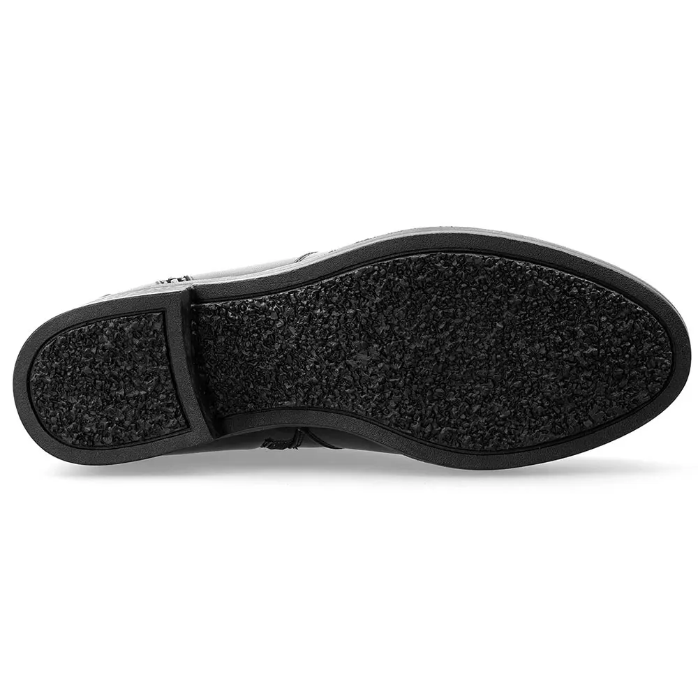 De Mujer Lujo Animales Lana Mebi Botas Invierno Auténtico Felpa Moda Cuero Y Caliente Becerro Pieles Zapatos Negro Rusia qAqBxR