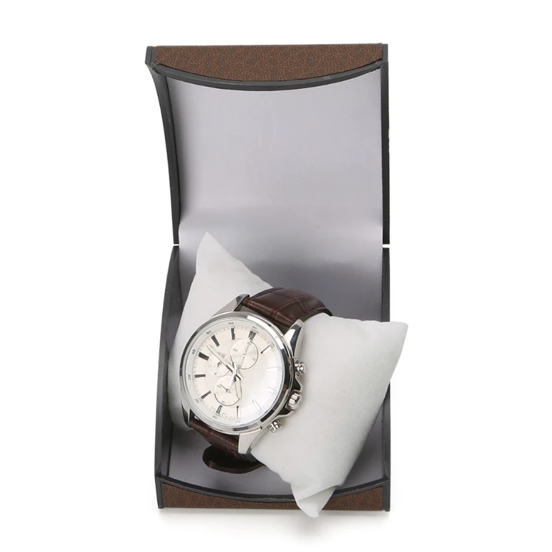 Роскошные наручные часы Коробка Дисплей Чехол подарок для ювелирных изделий браслет искусственная кожа держатель