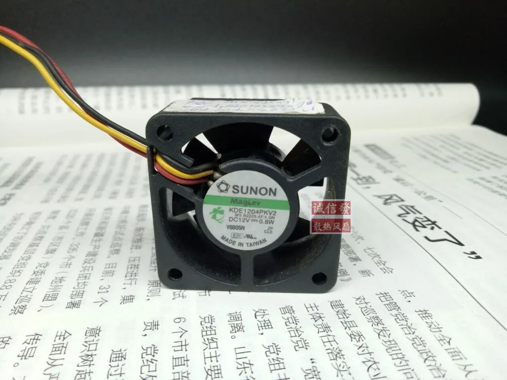 Новый оригинальный бесшумный охлаждающий вентилятор SUNON KDE1204PKV2 4 см 4020 12 в Вт 3