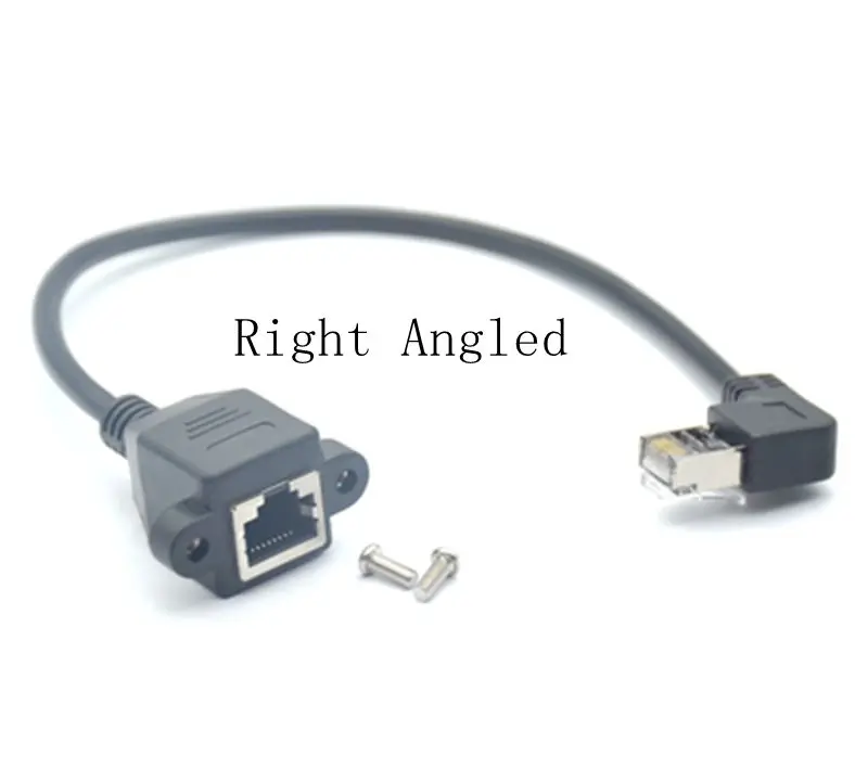 3 м 5 1 фут 30 см вверх вниз правый левый Угловой 90 градусов 8P8C FTP STP UTP Cat5 RJ45 с винтом