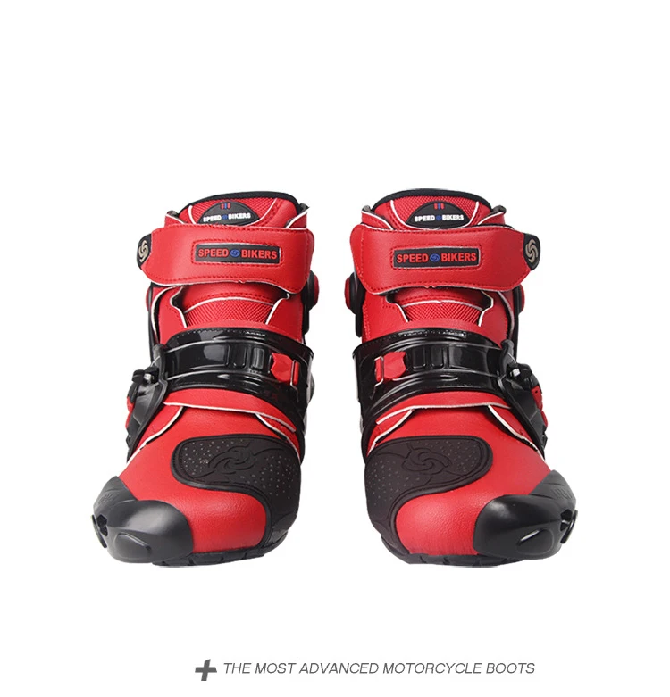 

Pair Motorcycle Shoes Breathable Microfiber Motocross Off-Road Racing Ankle Boots Street Riding Shoes Protective Gear