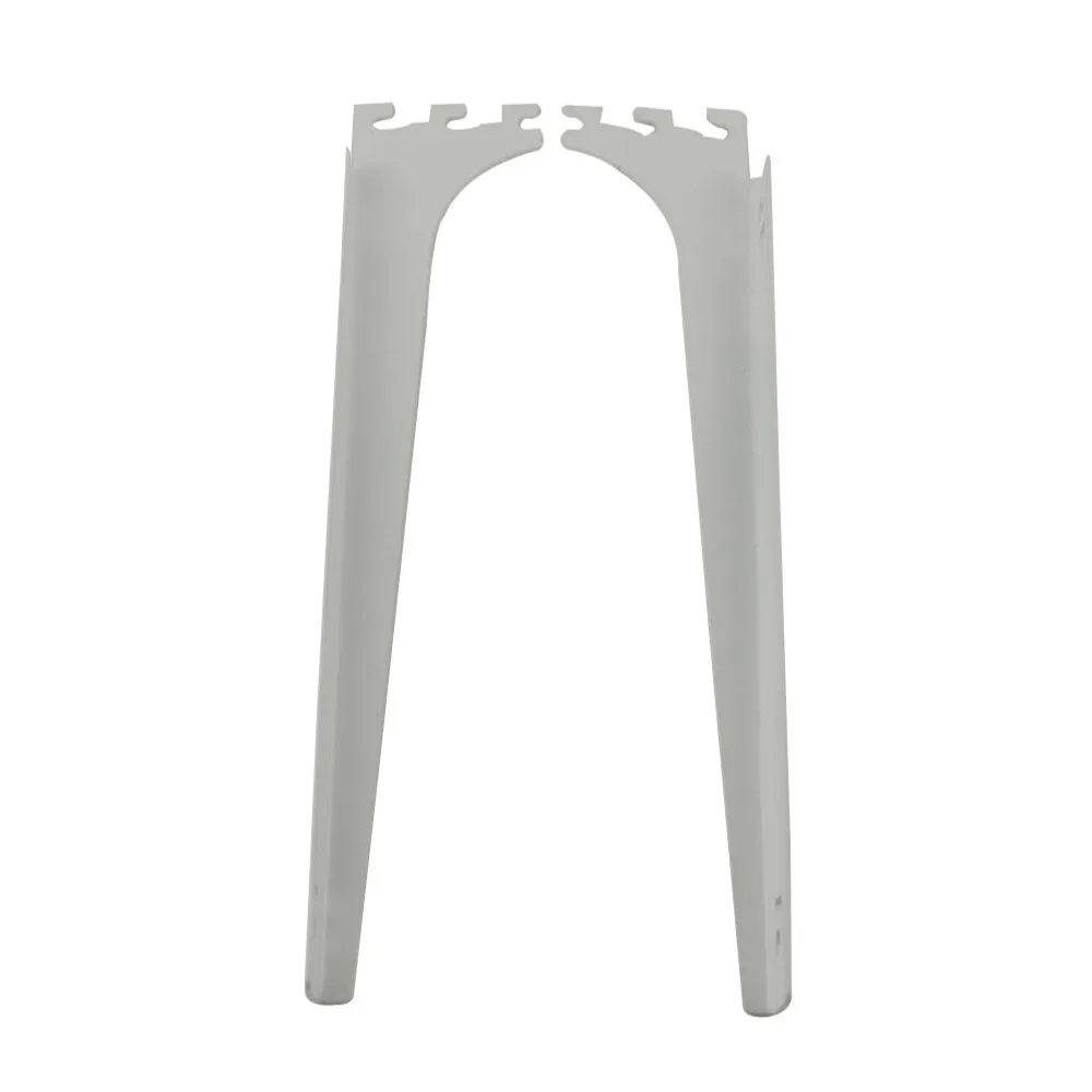 

1pair 300mm Length Shelf Bracket White Color Metal 1.8mm Thickness Paint Shelf Plate Board Support