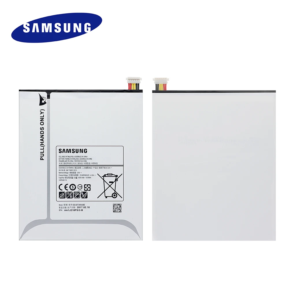 Планшет Батарея Galaxy Tab A 8,0 EB-BT355ABE для samsung T355 T355C SM-T355 SM-T350 SM-P350 P355C SM-P355M Замена