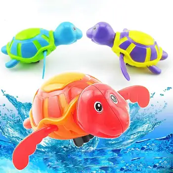 

Play Turtles Water Kids Bath Pool Tub Animals Sounding Toys Swim Clockwork 88 YJS Dropship