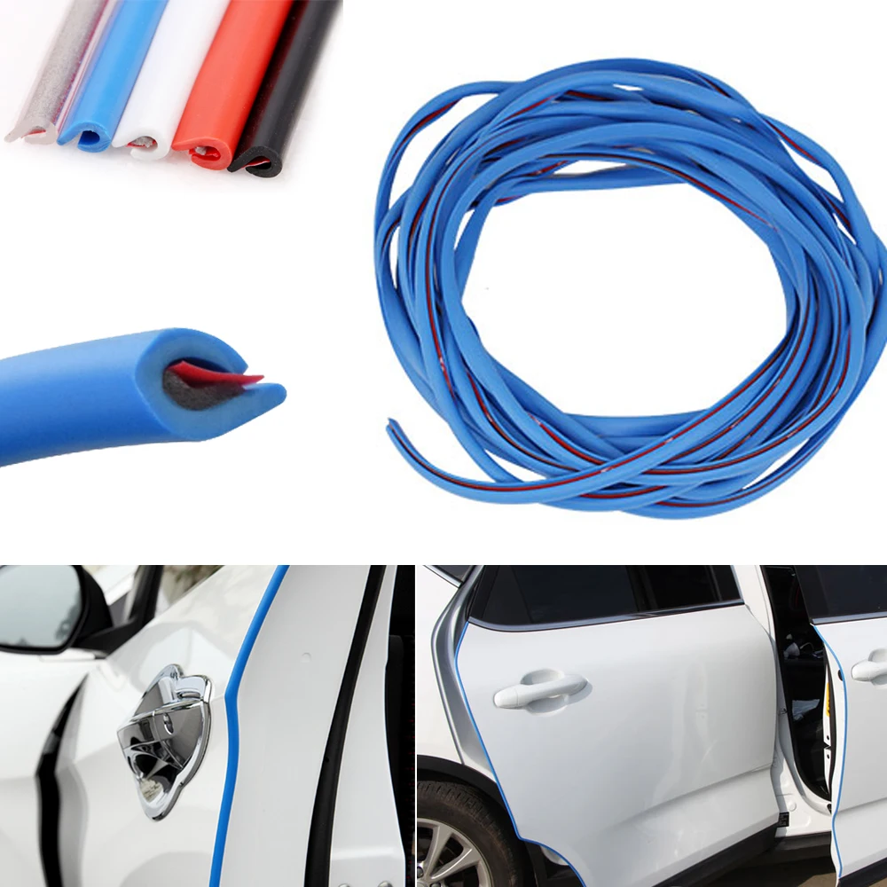 32ft/10M Blue Car Door Edge Protector Fexible Rubber Strip Moulding