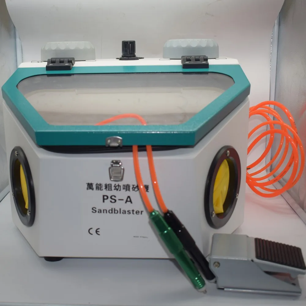 220V Jewelry Sandblasting Machine Dental Tools Portable Sand Blasting