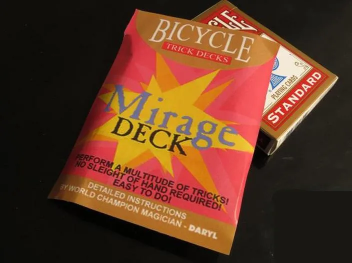 Велосипед палубы Миража-, реквизит для фокусов, карты, шоу волшебные карты, магические игральные карты
