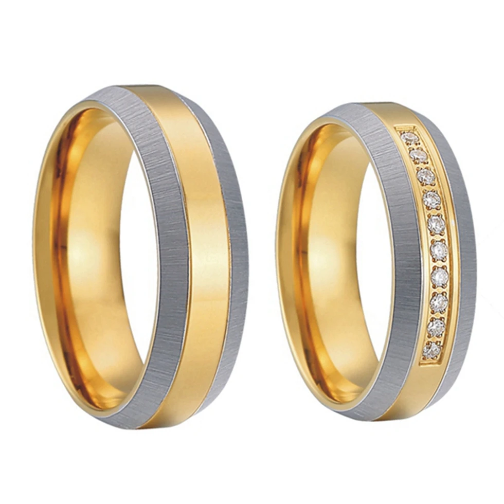 the most popular and unique models pure titanium steel jewelry mens and womens gold color couples wedding band engagement rings - Mens Platinum Wedding Rings the most popular and unique models pure titanium steel jewelry mens and womens gold color couples wedding band engagement rings - Mens Platinum Wedding Rings