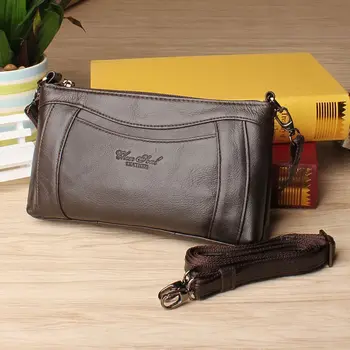 

CHEER SOUL Genuine Leather Small Messenger Bags Crossbody Bag Female Day Clutch Bag Shoulder Bags for Women Handbags Tote Purse