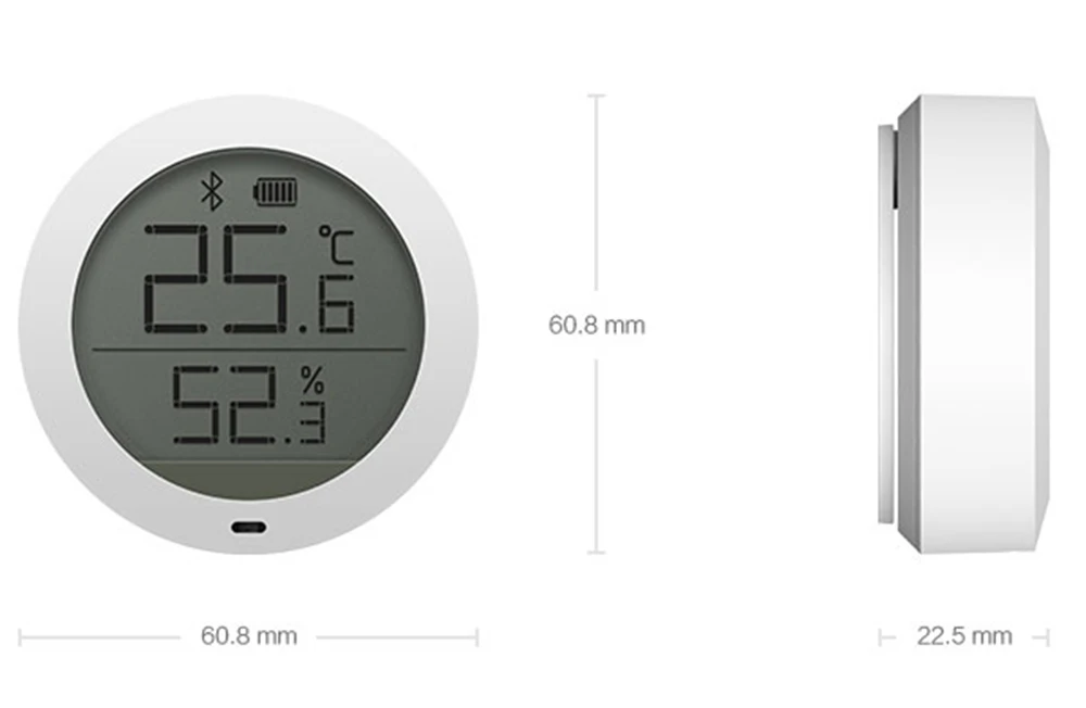 Xiaomi Mijia Bluetooth датчик температуры и влажности умный цифровой Термогигрометр термометр ЖК-экран гигрометр приложение