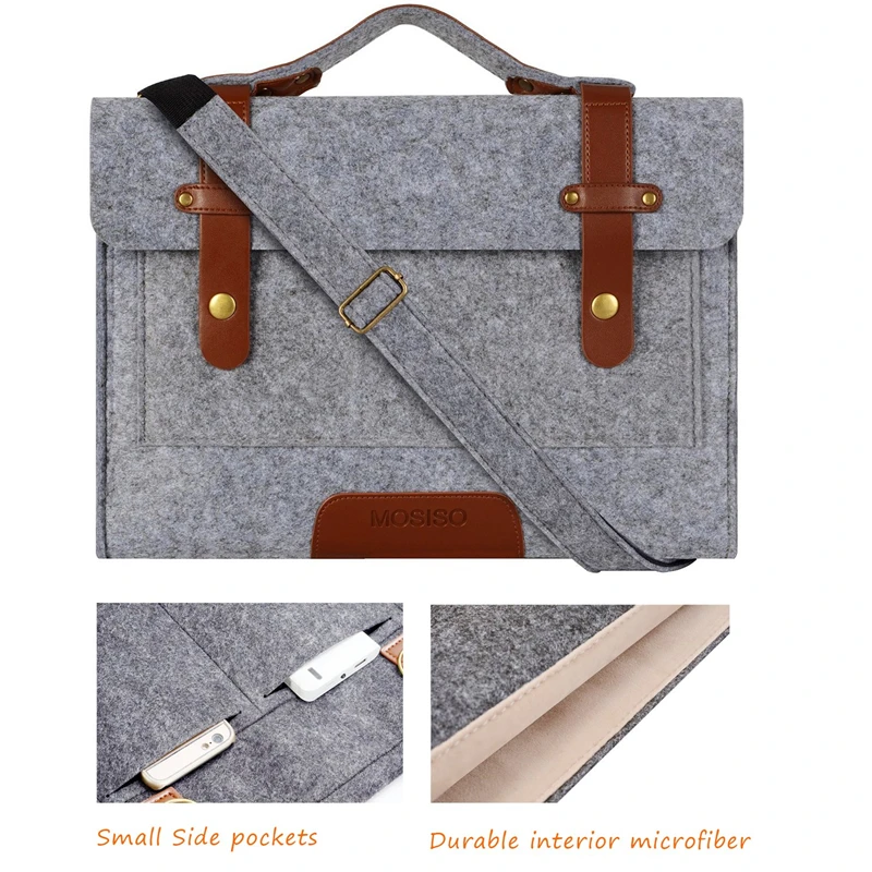 MOSISO фетровая сумка для ноутбука 13 3 15 4 6 дюймов на плечо MacBook Lenovo Dell HP Asus