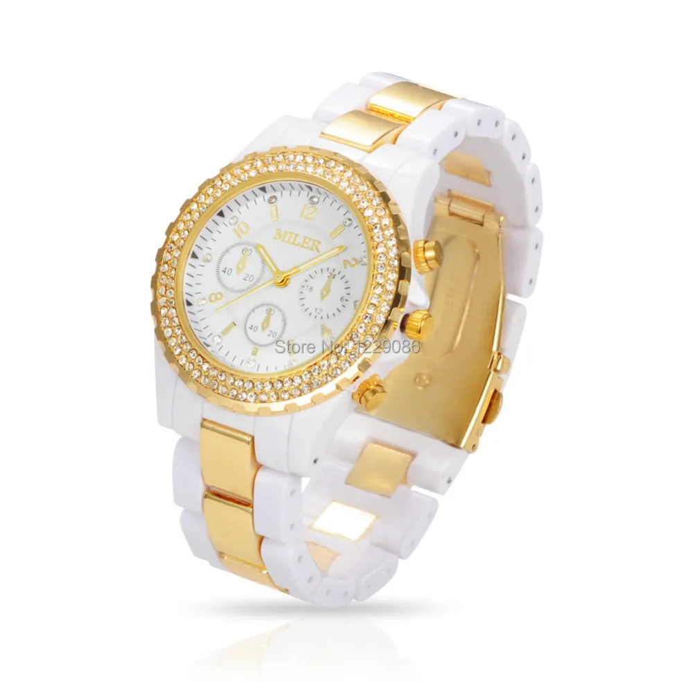 Prix pour Femmes Quartz Montres De Luxe Marque Strass Montres Unisexe Mode Casual Horloge Heures Relogio Feminino Reloj Noir/Blanc Prix pour Femmes Quartz Montres De Luxe Marque Strass Montres Unisexe Mode Casual Horloge Heures Relogio Feminino Reloj Noir/Blanc