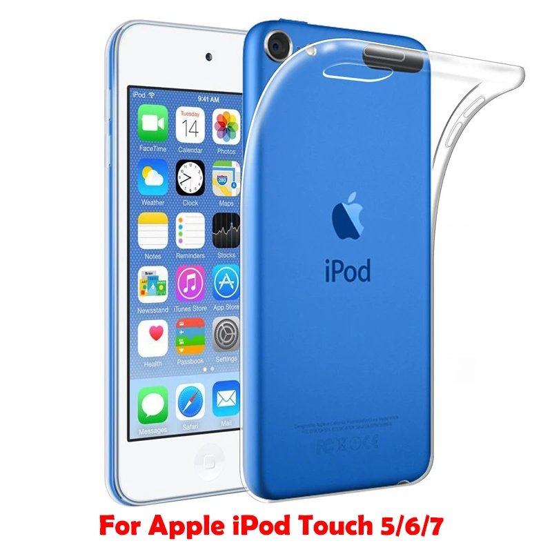Прозрачный мягкий ТПУ чехол для Apple Ipod Touch 5 6 7 тонкий силиконовый прозрачный