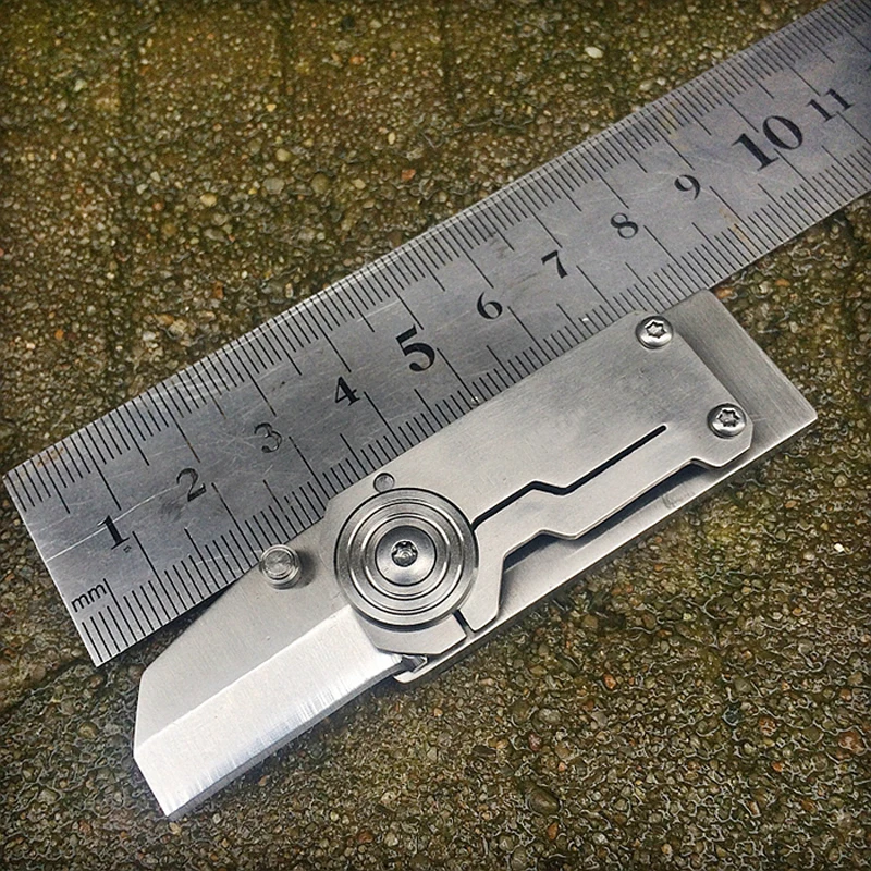 Мини EDC маленький прямой нож 3Cr13 из нержавеющей стали бесшовный сварочный ЧПУ двухканальный свисток нож