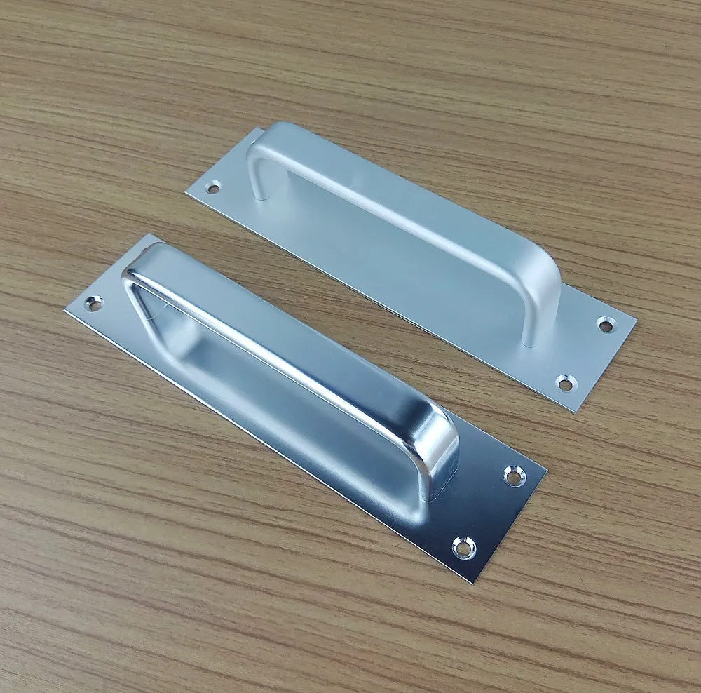 Us 7 98 20 Off Aluminum Alloy Wooden Plastic Sliding Door Handle Bathroom Balcony Bedroom Fire Small Door Cabinets Wardrobe Furniture Pull Knob In