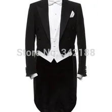 Рождественский Лидер продаж выполненный на заказ мужские длинные костюмы пистолет воротник жениха бренд мужские свадебные костюмы смокинги для жениха