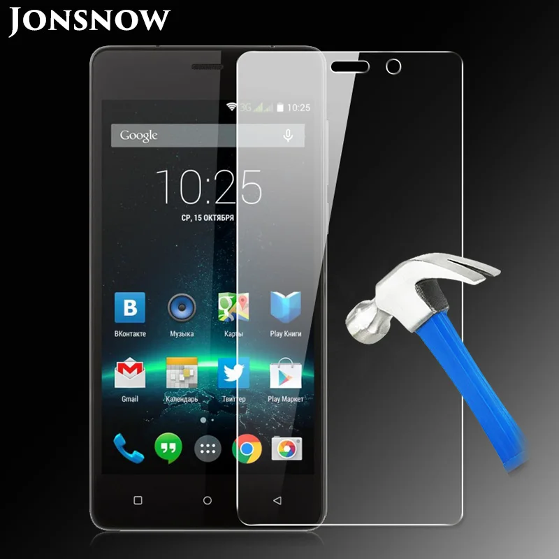 

JONSNOW Tempered Glass for Highscreen Power Five Pro Protective Film Explosionproof LCD Screen Protector 5.0 inch