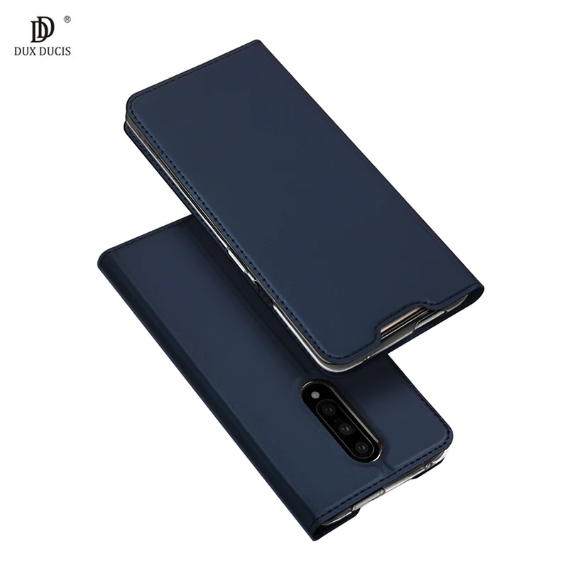 DUX DUCIS For OnePlus 7 Pro Case Luxury Leather Flip Stand ...