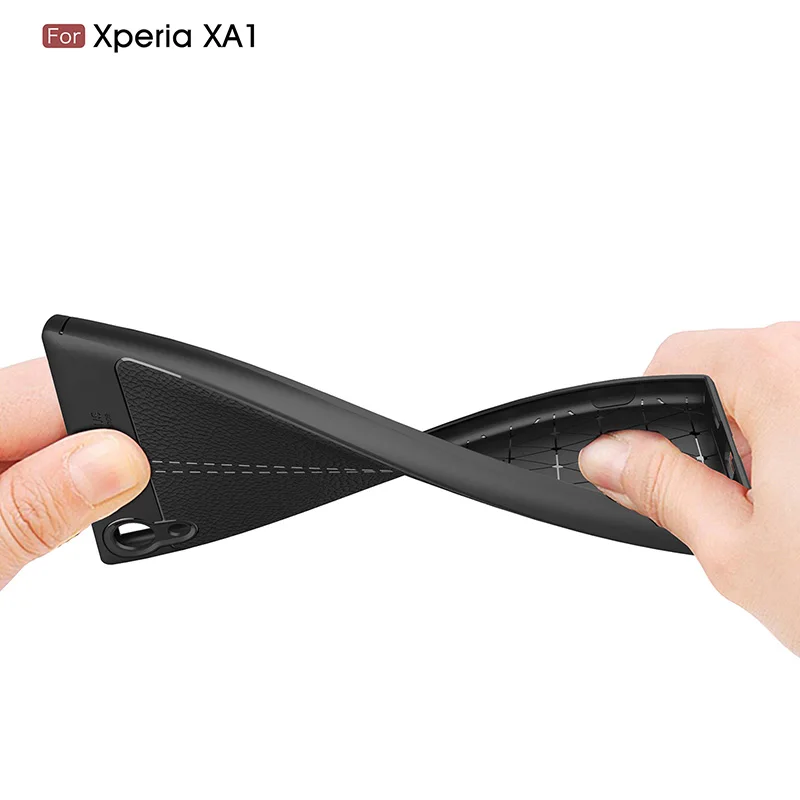 Litchi silicone case sony xperia xa1 (8)