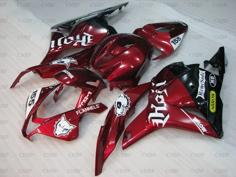 Обтекатель для мотоцикла CBR600 RR 09 10 Honda CBR600RR 2009-2012 жемчужно-красный 6 комплектов
