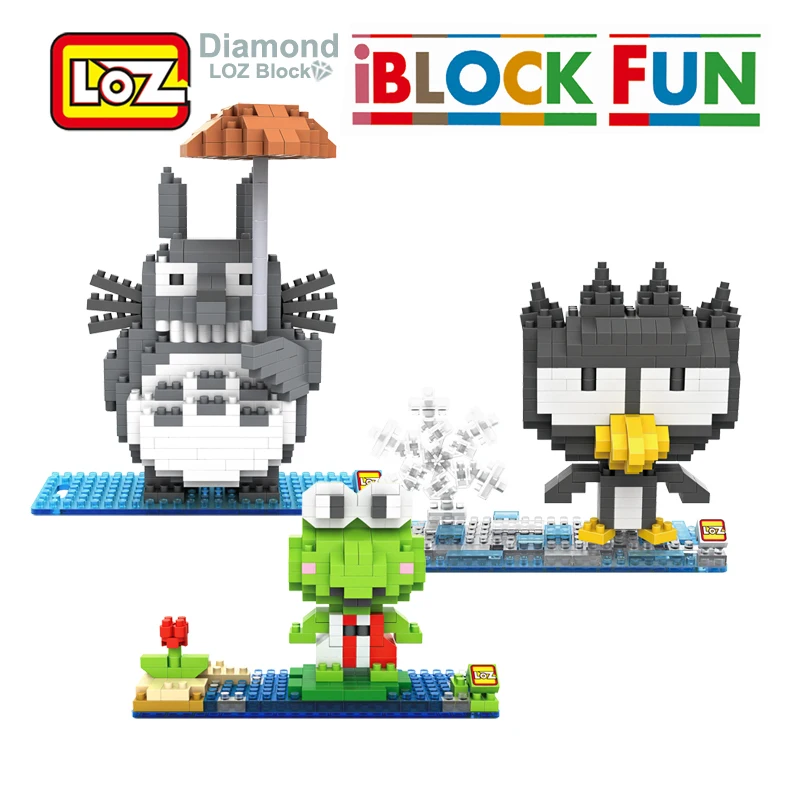 

LOZ Kerokero Keroppi 3D Model Action Figure Kerokerokeroppi Toy Diamond Building Blocks Lovely Cute Frog 14+ Kids Toys
