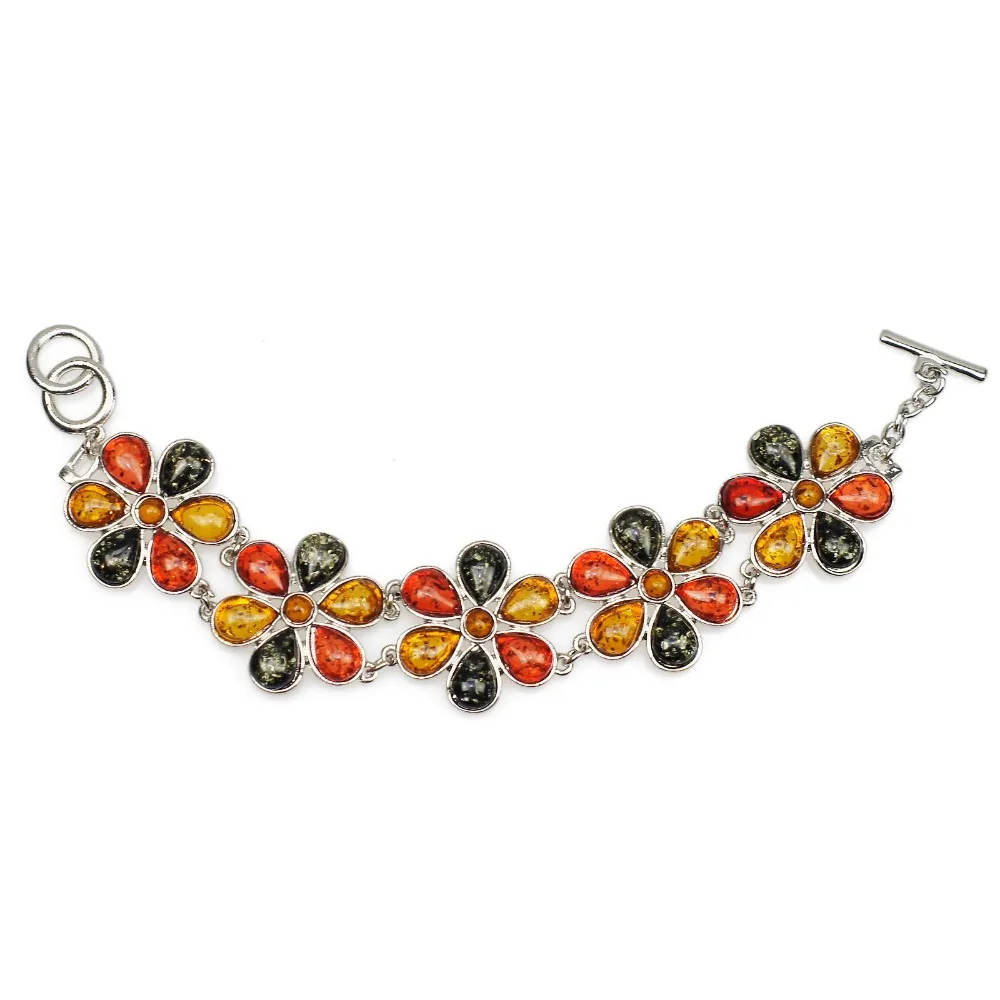 Baltic Bunga Stainless Gelang 2