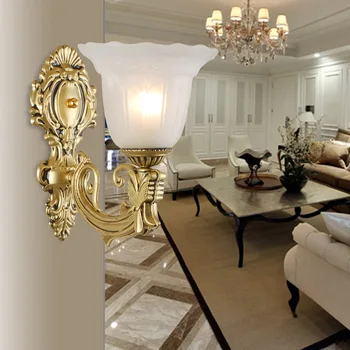 

Modern Mediterranean golden led wall lamps led lamps dining room wall lamp E27 led light wall light led lustre Wall lamps