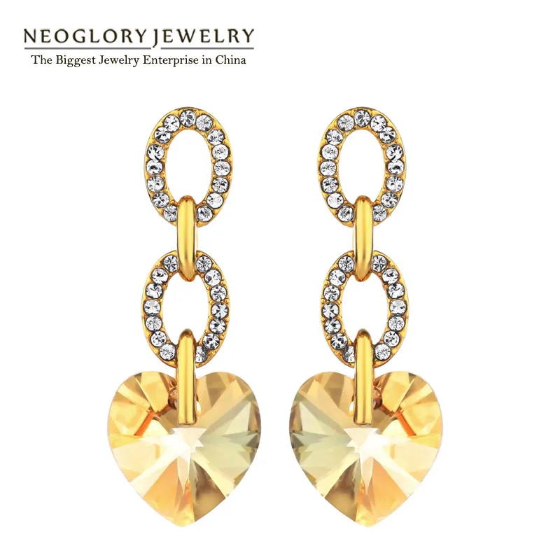 Neoglory австрийские кристаллы ювелирные изделия подвеска в форме сердца оптовая