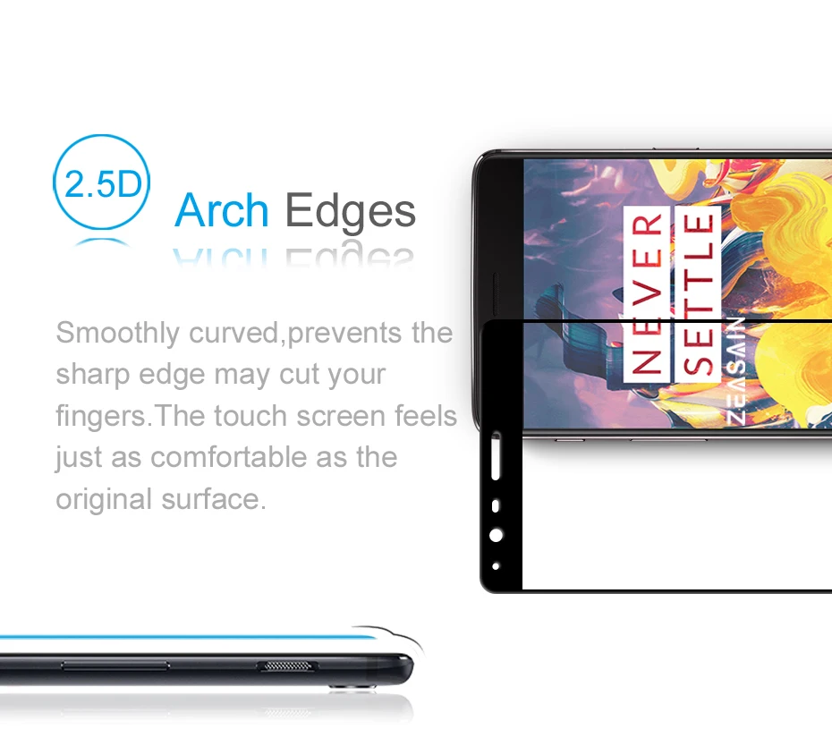 Original ZEASAIN Full Cover Screen Protector Tempered Glass for OnePlus 3 3T Three OnePlus3 OnePlus3T One Plus 1+3 1+3T Film (11)