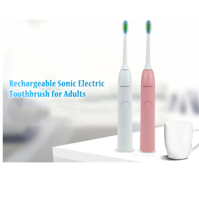 

NST001 Rechargeable Sonic Electric Toothbrush With Adjustable Modes For Adults Intelligence Waterproof Teeth Deep Cleaner Brush