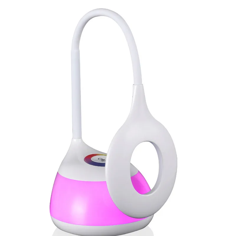 

LED Atmosphere Book Lights 4W Students Learn Eye Protection Lamps 5V Can Be Bent Desk Table Lamp ABS + PS Usb Rechargeable Lamp