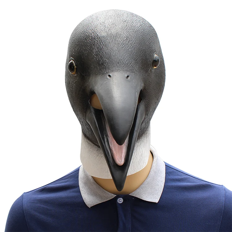 

Halloween Party Mask Penguin Shaped Latex Headgear Dance Party Funny COS Mask Animal for Party Halloween Cosplay