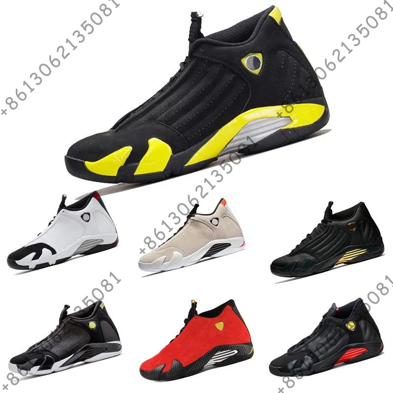 

basketball shoes 14 14s mens red yellow Thunder Green white black Cool Grey mens sneakers sport shoes Free shipping size 8-13