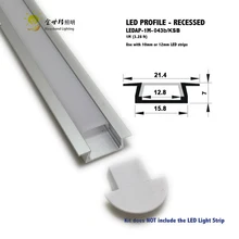 10 шт. 1 м встраиваемые алюминиевый профиль с фланцем для Светодиодные полосы света led light bar SMD5050 5630 2835 Ширина 10 мм-12 мм